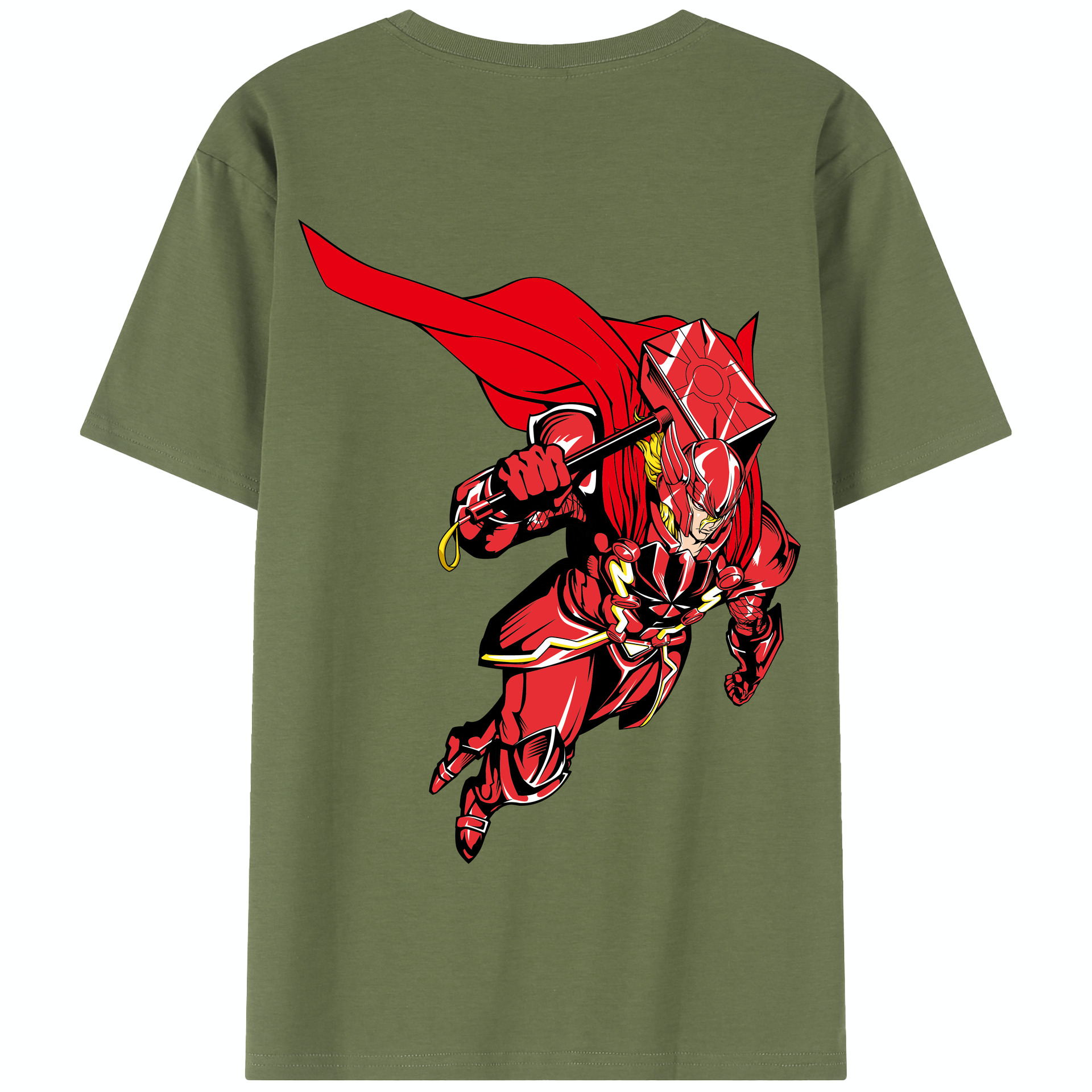 （画像用） アベンジャーズ The Avengers 綿100％半袖Tシャツ（背面プリント）
